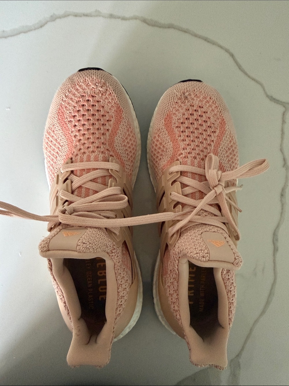 adidas Women's ultraBoost Running Shoe - Pale Pink/Blush - Picture 9 of 14
